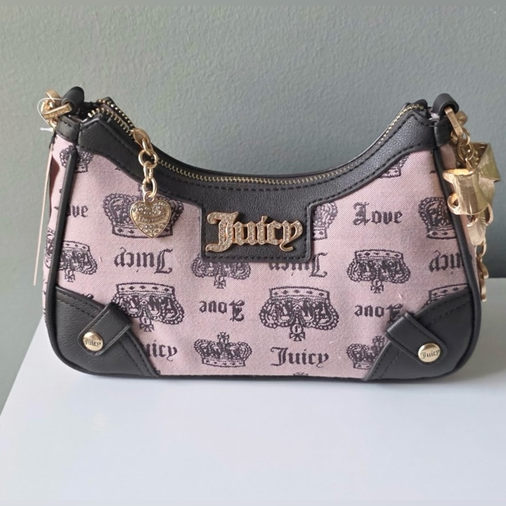 NEW Juicy Couture Vintage Couture Logo Shoulder Bag